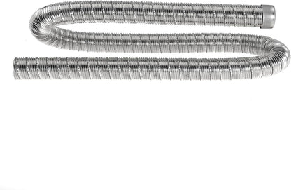 100cm 24mm Exhaust Pipe for Diesel Heater, 1 Inch ID Generator Exhaust Extension with Clamps for Parking Air Heaters Replaces 36061296 90394 (Double Wall)