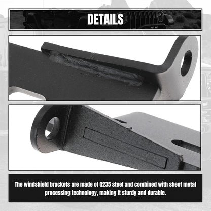 A-Pillar Mount Replaces 7318 Light Mounting Bracket Fits for Jeep Wrangler JL 2018-2019