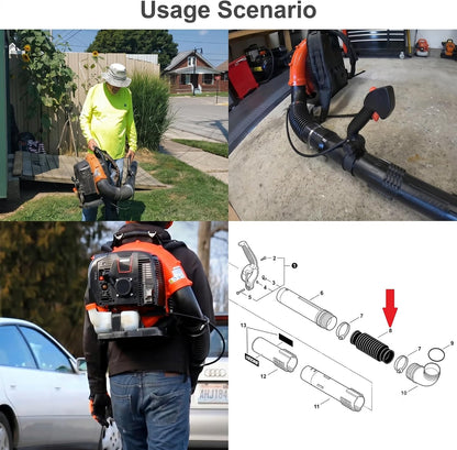 Backpack Blower Straps Replaces P021046660 P021046661 with E164000090 Blower Tube for Echo PB-770H PB-770T PB-760LNH Back Pack Leaf Blower