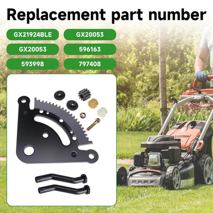 Steering Sector Pinion Gear 1GXD110E and Vacuum Pump Hose 596163 for John Deere D140 D160 D170 D130 D125 Replaces 593998 797408 for Lawn Tractor Repair