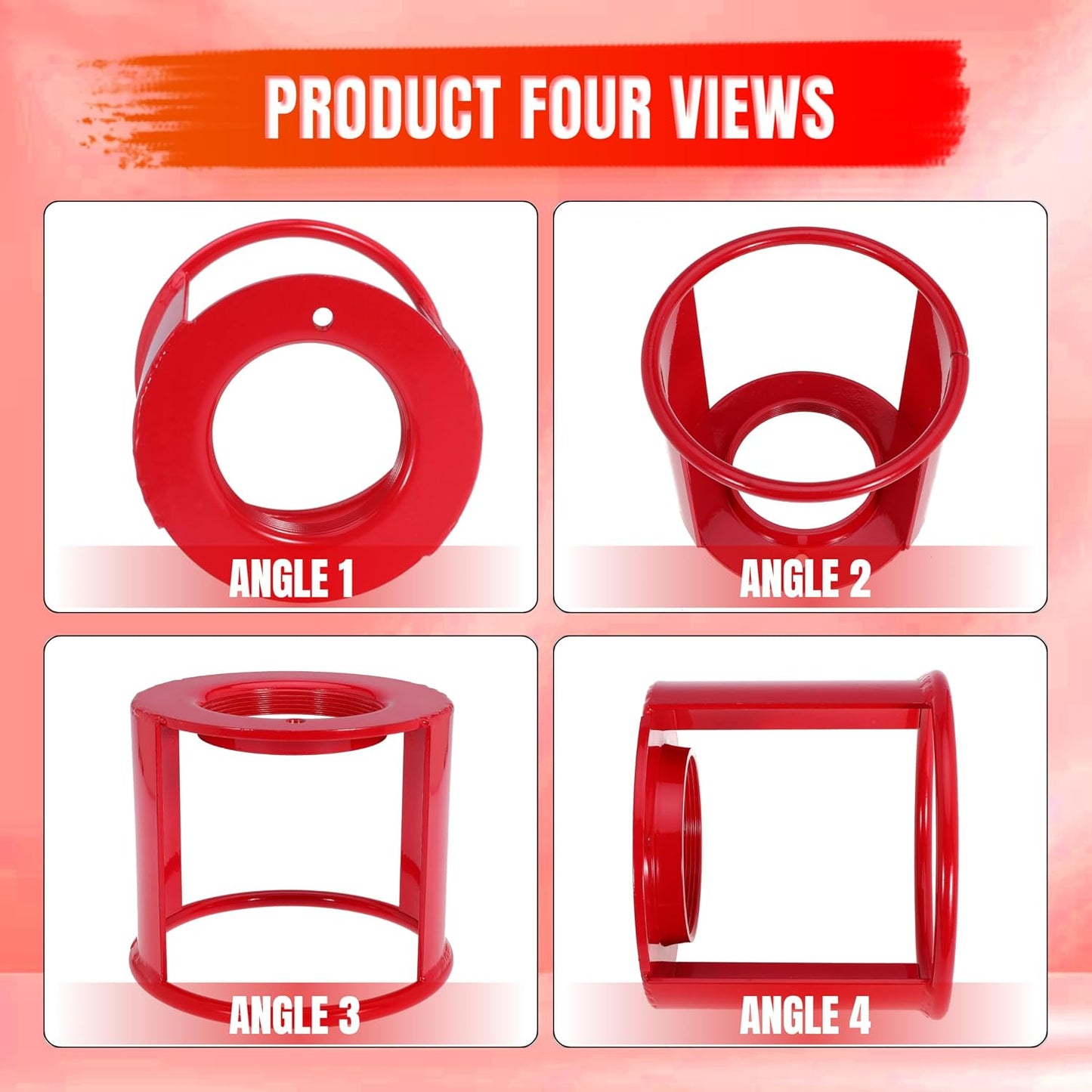 Acetylene Cylinder Regulator Safety Cap Protector Safety Collar 3-1/2" x 12" for High and Low Pressure Tanks Acetylene Tanks Gas Cylinders, Fine Thread (1pcs)