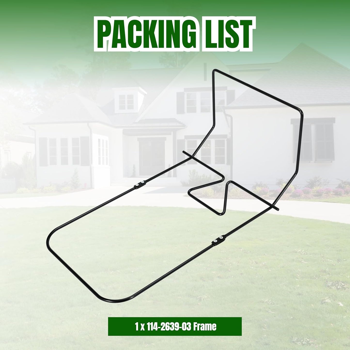 Grass Catcher Bag Frame for to-ro 22" Recycler Lawn Mower Replace 132-4483-03 114-2639-03, Foldable