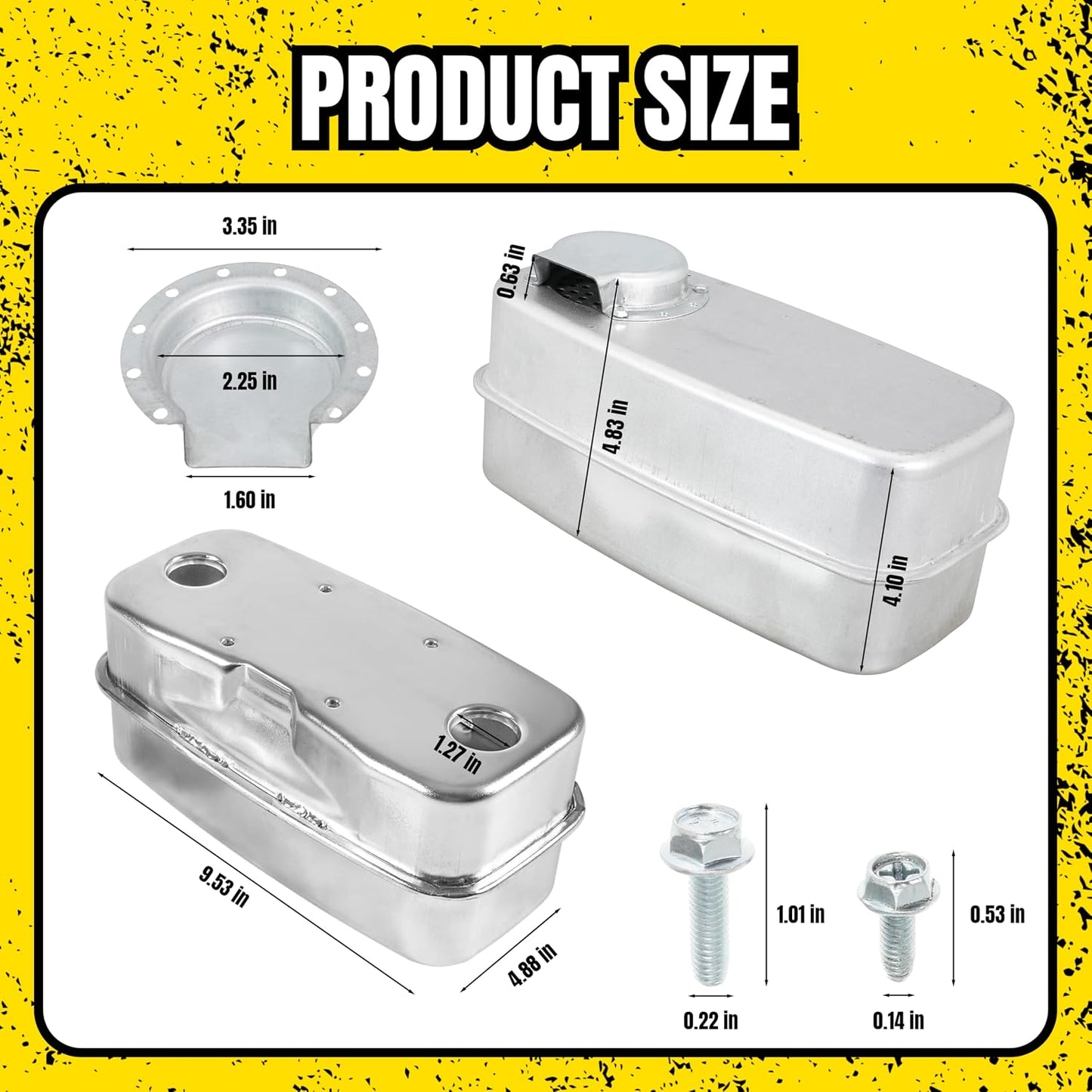 751-0616B 951-0616B Twin Inlet Exhaust Muffler 7510616B 9510616B For Cub Cadet LT1018 LT1022 LT1024 RZT50 RZT50 KW RZT50KH RZT54 RZT GT1222 RZT22 RZT42