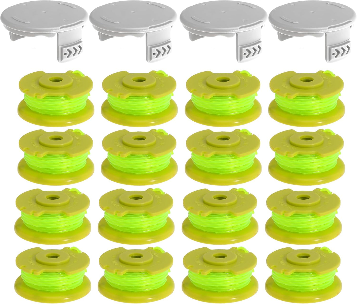 AC80RL3 Line String Trimmer Replacement Spool for Ryobi One Plus+ 18V 24V 40V P2000 P2002 P2003 P2004 P2006 P2006A P2200 Trimmers Replace AC14HCA Cover Cap 11Ft 0.08inch