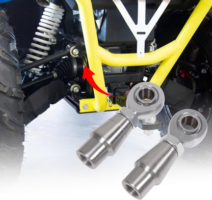 5/8" Heim Joints Rod End Kit Thread 0.625" Chromoly Heim Joints Suspension Kit Right and Left Hand Traction Bars Steering Kit with Round Tube Adapter Jam Nuts (2 set-5/8 inch)