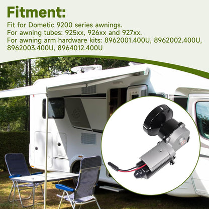 3317084.000U RV Awning Motor Drive Repair Kit Replace 3316605.001 8962001.400U 3316605.017 for Dometic 9200 Series Awnings