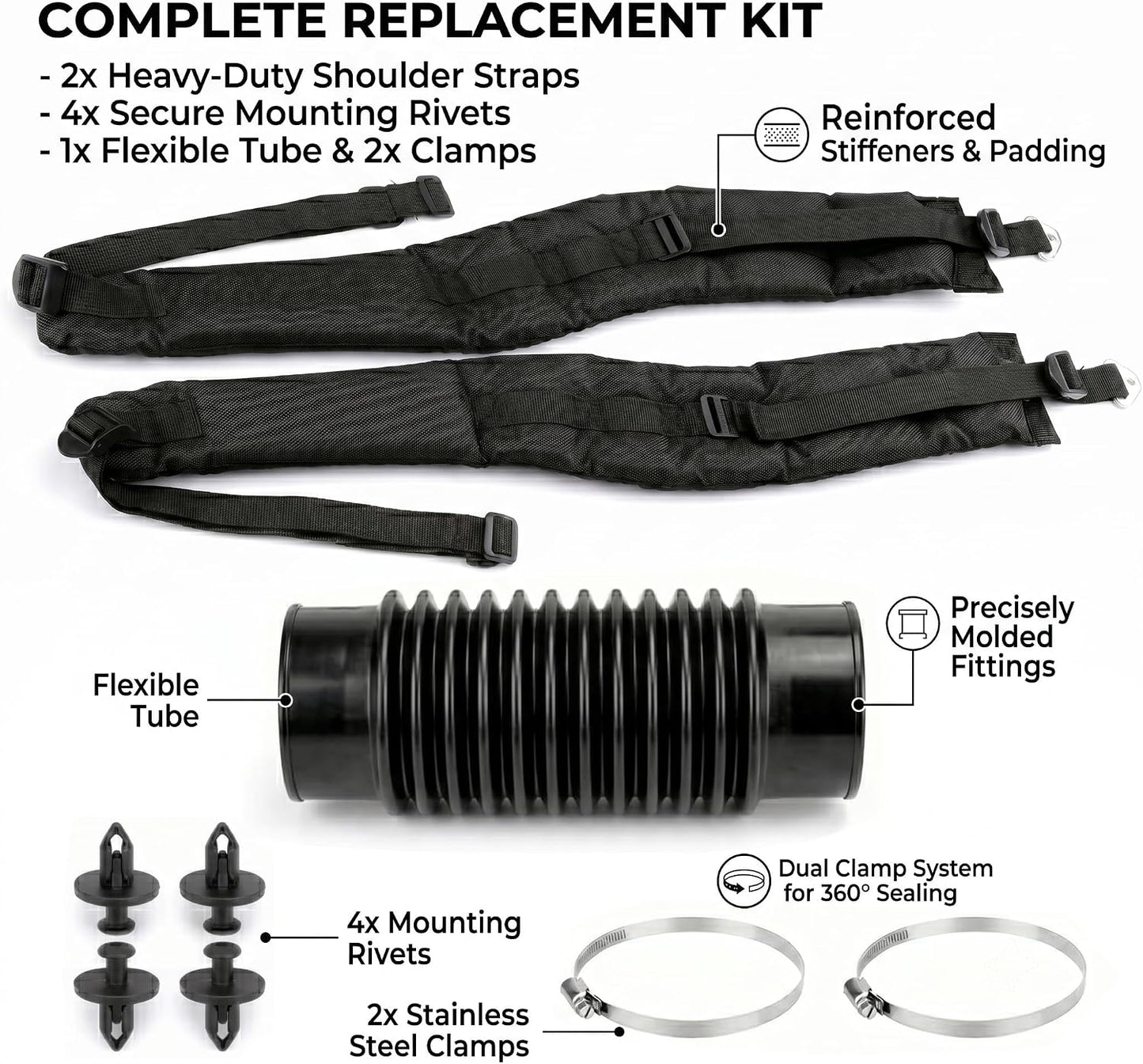 Backpack Blower Straps Replaces P021046660 P021046661 with E164000090 Blower Tube for Echo PB-770H PB-770T PB-760LNH Back Pack Leaf Blower