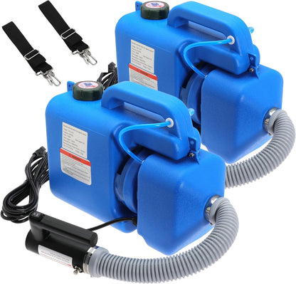 8L (2 Gallon) Electric ULV Fogger Machine, Portable Fogger Sprayer Machine Electric Atomizer Ultra Low Volume Sprayer for Home Indoor and Outdoor Cleaning Spraying Use,2 Pack