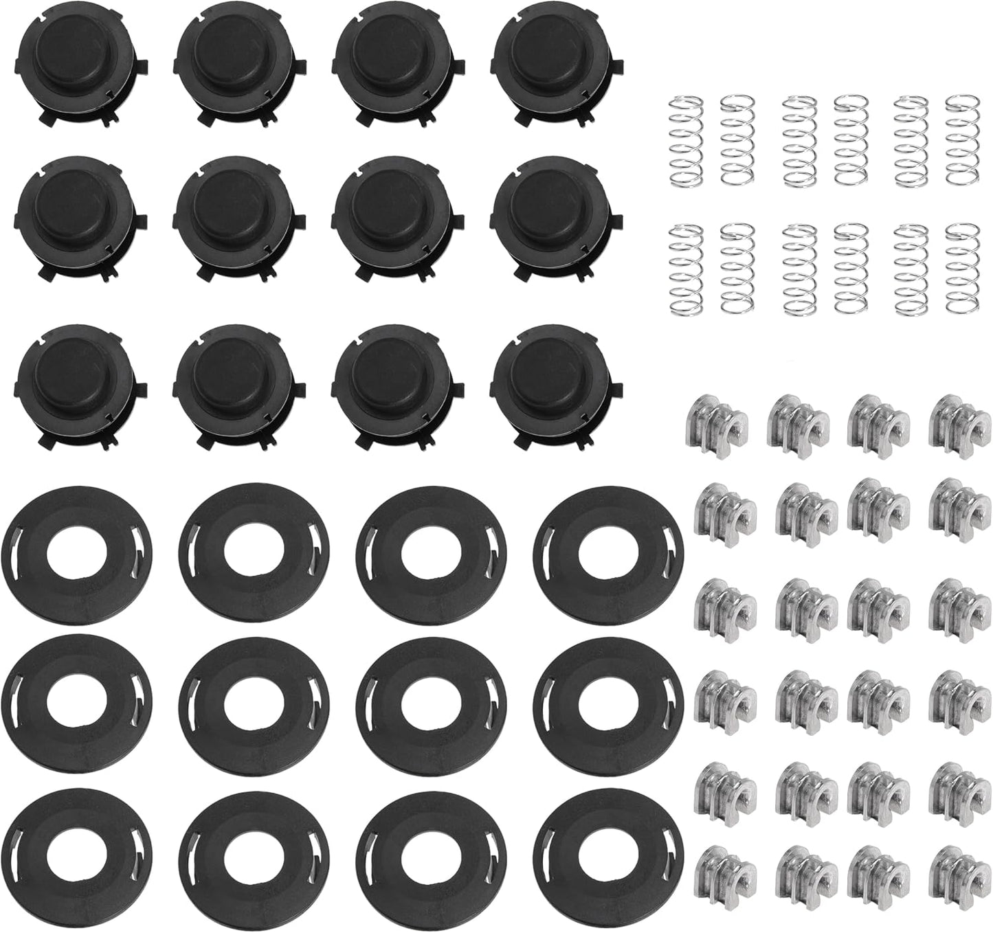 25-2 Trimmer Head Rebuild Kit for Stihl 25-2 FS44 FS55 FS80 FS83 FS85 FS90 FS100 FS100RX FS110 FS120 FS130 String Trimmer with Cover Cap Parts Head Spool (Spool-S2512)