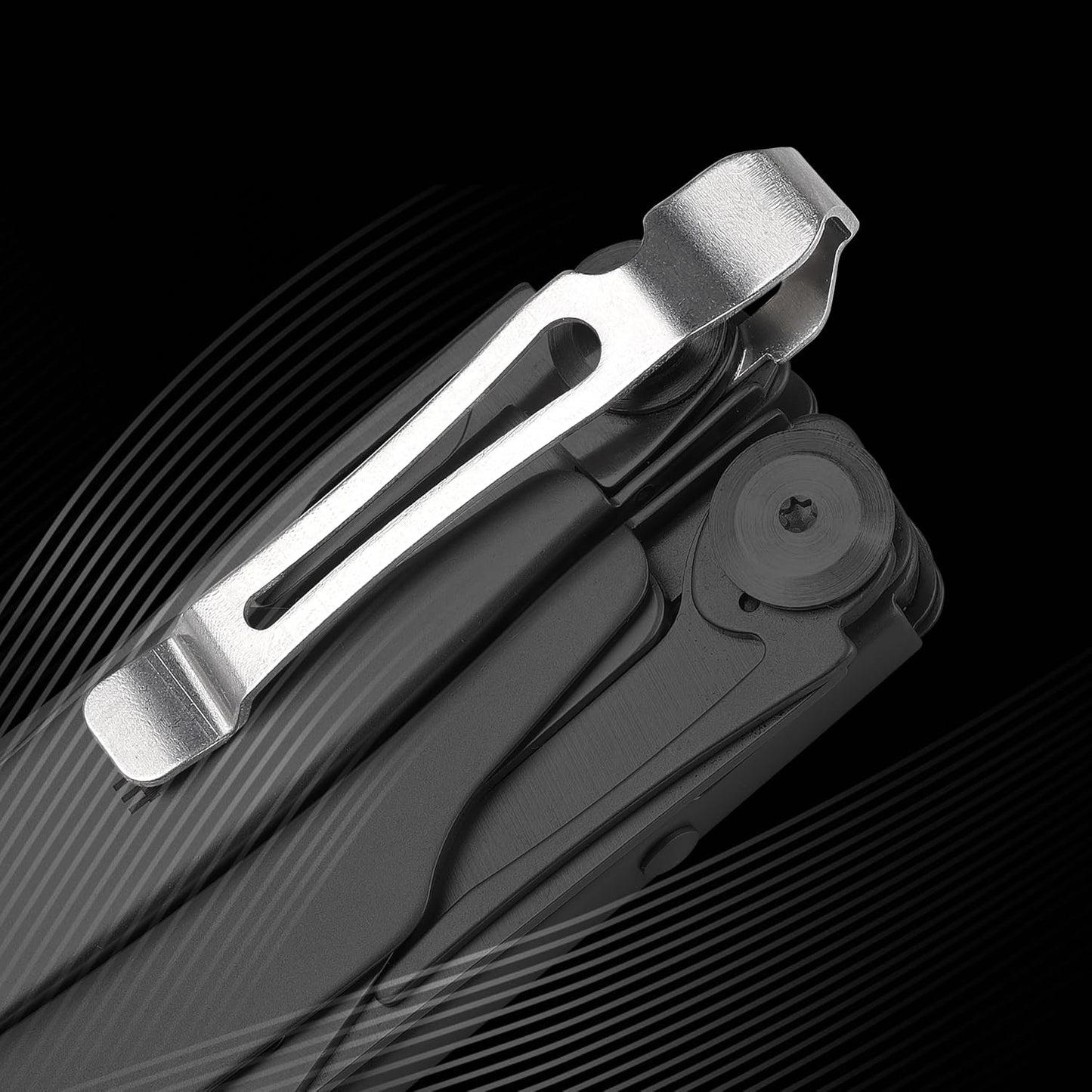 Quick-Release Pocket Clips + Lanyard Ring Set Stainless Steel Quick Release Multi-Tool Pocket Clip (8)