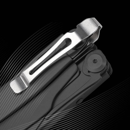 Quick-Release Pocket Clips + Lanyard Ring Set Stainless Steel Quick Release Multi-Tool Pocket Clip (8)