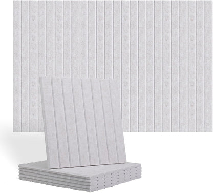 Large Splicing Felt Bulletin Board Cork Board Alternative 36" x 24" Felt Pin Board for Home Office Classroom Wall Decor Felt Wall Panel with Pushpins Tabs(Fine-Stripe 6 Pack, Light Green)
