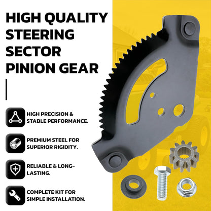 Steering Sector Gear Plate and Pinion Gear Replaces 717-1550F 7171550 7171554 for Mtd Cub Cadet LT1018 LT1022 LT1040 LT1042 LTX1040 LTX1042 LTX1046 LTX1050 for Troy Bilt