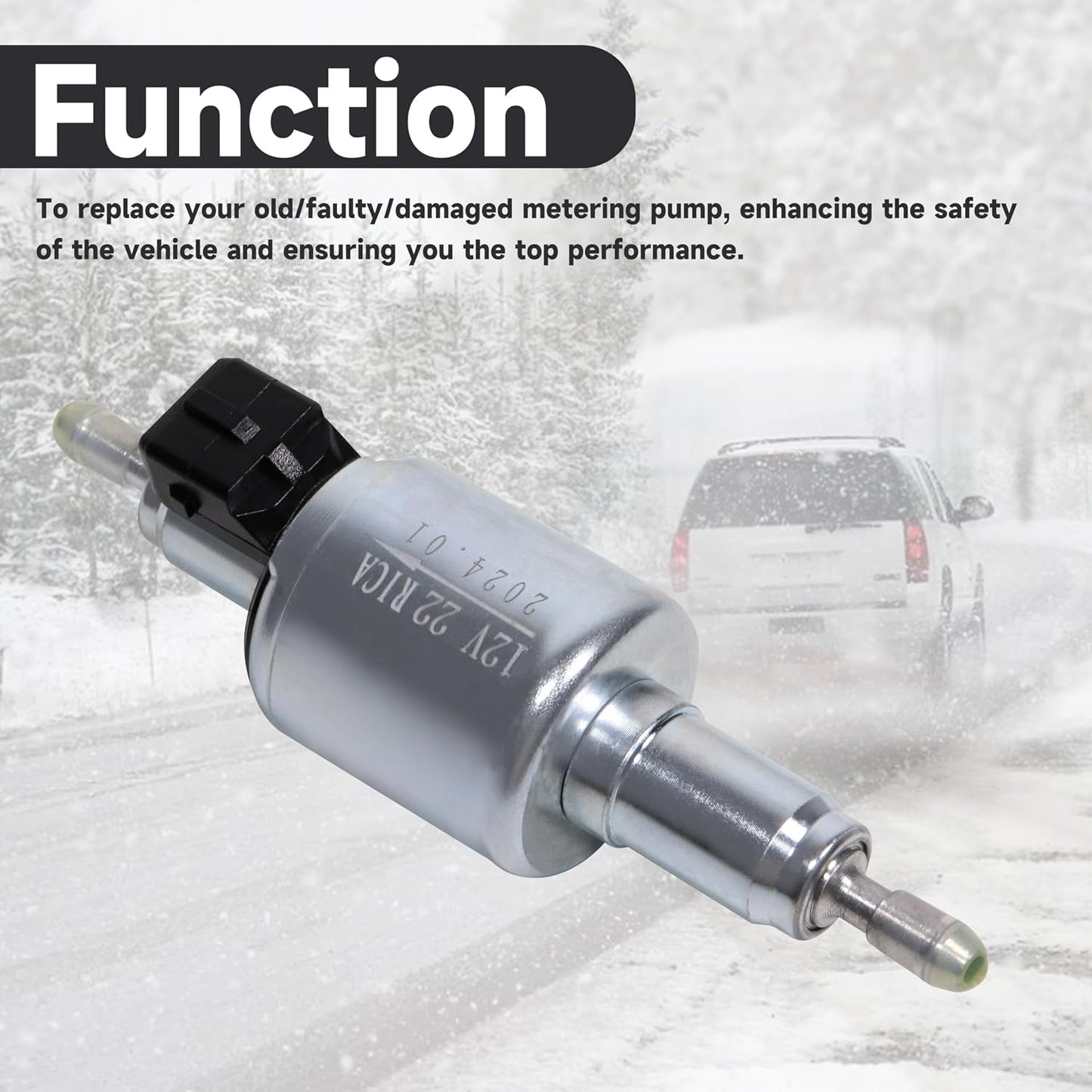 12V 22ML Diesel Heater Fuel Pump for Webasto Eberspacher 2KW 3KW 5KW and 8KW Air Parking Heater Pulse Metering Pump