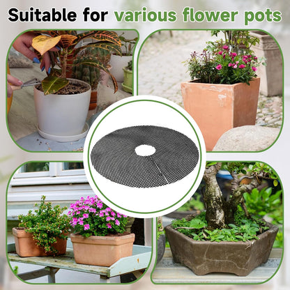 frtzal Plant Pot Grids - 11.8 Inch Cuttable Soil Cover Protector, Plant Covers from Animals Digging Stopper, Indoor Outdoor Plant Pot Cover(11.8IN-12PCS)