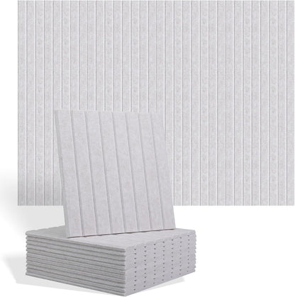Large Splicing Felt Bulletin Board Cork Board Alternative 36" x 24" Felt Pin Board for Home Office Classroom Wall Decor Felt Wall Panel with Pushpins Adhesive Tabs(Fine-Stripe 6 Pack, Black)