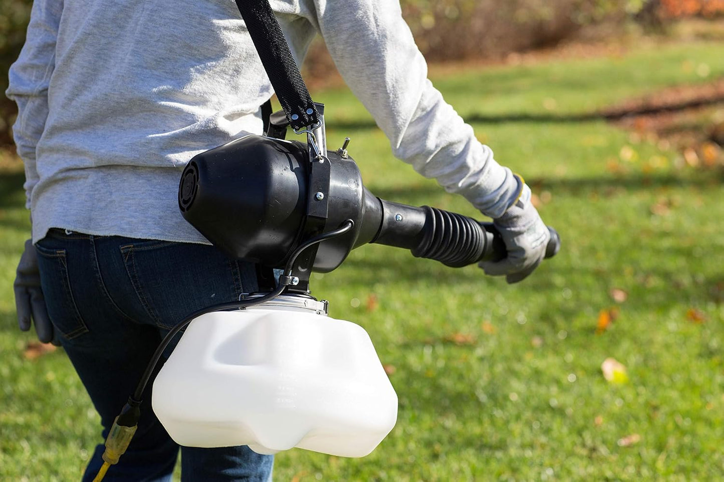 2 Gallon Commercial ULV Fogger Machine - Electric Portable Sprayer with Coiled Hose & Adjustable Output