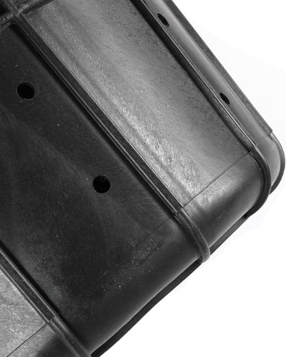 Heavy Duty Sump Basin with Lid Perforated Sump Pump Bucket with 40 Drainage Holes for Yards, Crawl Spaces, Patio and Driveways, 13" Top Dia × 10.63" Base × 15" H (1)