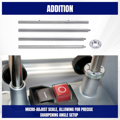 Support Extended Bar Fits T-8 T-7 T-4 T-3 and Older Models for Tormek Sharpening Machine, with Micro Adjust Scale(Portable, 1 pack)