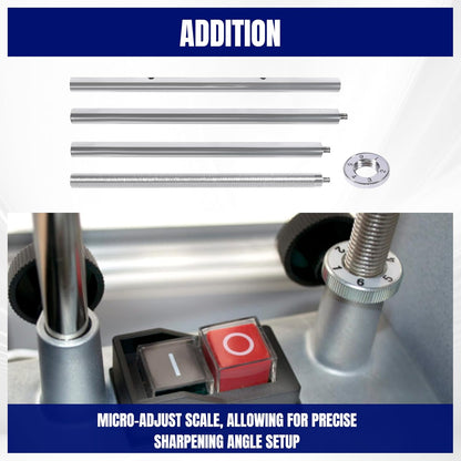 Support Extended Bar Fits T-8 T-7 T-4 T-3 and Older Models for Tormek Sharpening Machine, with Micro Adjust Scale(Portable, 1 pack)