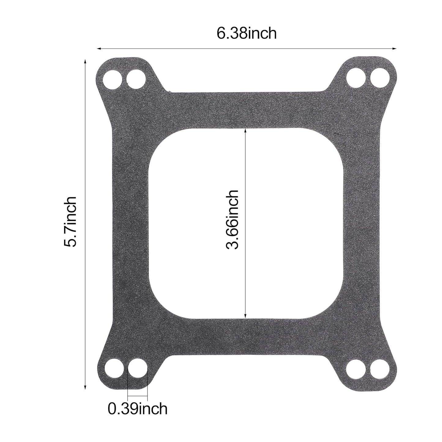 Carburetor Base Mounting Gasket for Holley for Edelbrock for Rochester Quadrajet for SBC BBC 350 383 426W 440 455 330 326 Engine(Pack of 10)