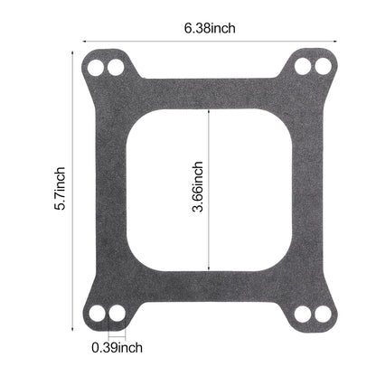 Carburetor Base Mounting Gasket for Holley for Edelbrock for Rochester Quadrajet for SBC BBC 350 383 426W 440 455 330 326 Engine(Pack of 10)