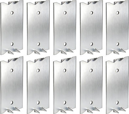 30PCS 3 x 1.5 Inch Nail Plate for Wood Studs, Metal Cable Protector Plate Safety Nail Plates with Sharp Pointed Prongs, Steel Cable Wire for Protecting Plumbing and Wiring
