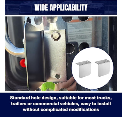 Permit Sticker Holder for IFTA for DMV Class Chrome L Bracket Replace 60788 for Truck Car Parking Passes Permits Small Stickers Vehicle Emblems Mounting