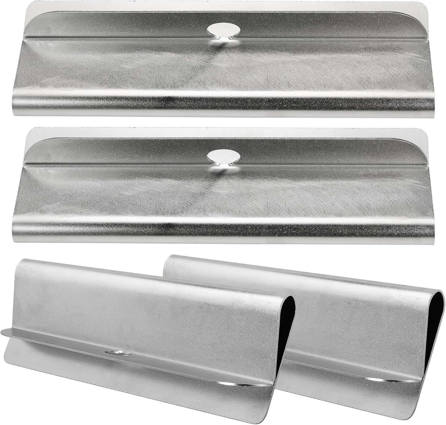 Heavy Duty Stainless Steel Mud Flap Clamps, Replace 8591100 Truck Mudflap Hanger Kit with Hardware, Fits 1/4"–1/2" Rubber & Plastic Mud Flaps for Semi Truck Trailer