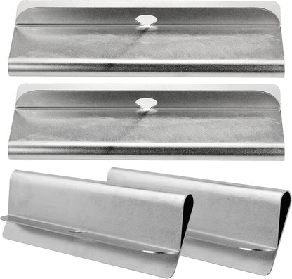 Heavy Duty Stainless Steel Mud Flap Clamps, Replace 8591100 Truck Mudflap Hanger Kit with Hardware, Fits 1/4"–1/2" Rubber & Plastic Mud Flaps for Semi Truck Trailer