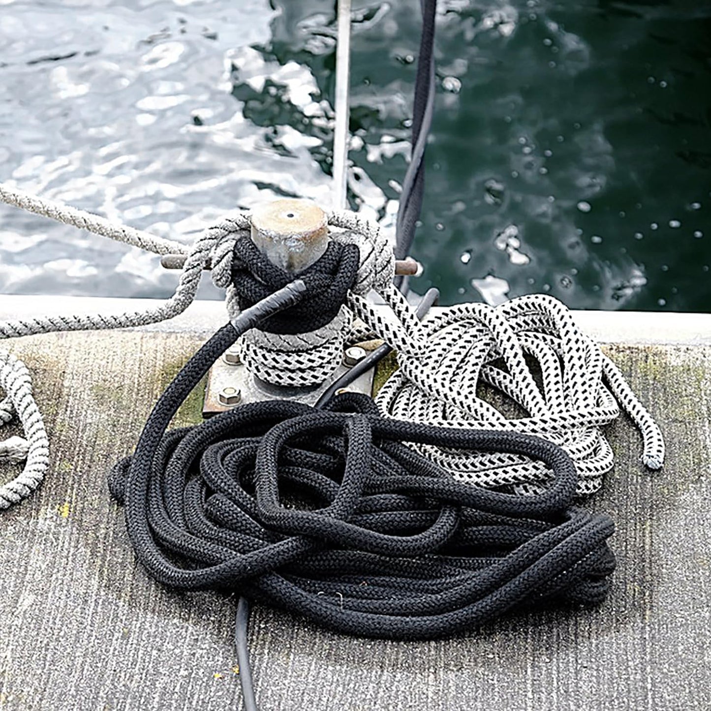 3/4" x 20FT Boat Lines 2 Pack Nylon Marine Rope for Boats Double-Braided Bumper Rope Boat Lines for Docking
