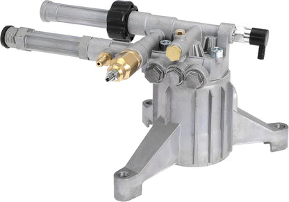 High Pressure Washer Pump Replace RMW22G24-EZ-SX Left-Handed Pump Aluminum Vertical 7/8" Shaft Power Washer Pump Head for Troy Bilt for Simpson for Husky for Ryobi for Craftsman 2400 PSI, 2.2 GPM