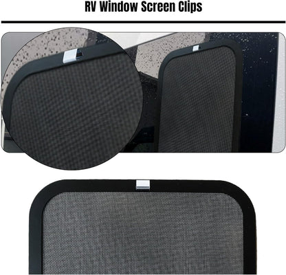 RV Screen Clips Door Window Retainer Clips for Installer Rescreening Windows, Garage, Patio, RVs (10 Pack)
