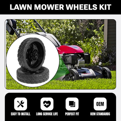 8" Lawn Mower Rear Wheel Replace 42710-VR8-N00ZA for Honda HRN216 VKA, HRN216 VKAA, HRN216 VLA, HRN216 VLAA, HRN216 VYA, HRN216 VYAA, HRR2169 VKA (2 x Rear Wheels)