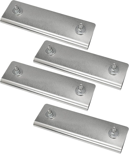 Stainless Steel Mud Flap Clamps Bracket for Semi Trucks, 1/4" - 1/2" Mud Flap Hanger Rubber Mudflaps for Protection and to Secure Mud Flaps, Replace 8591100