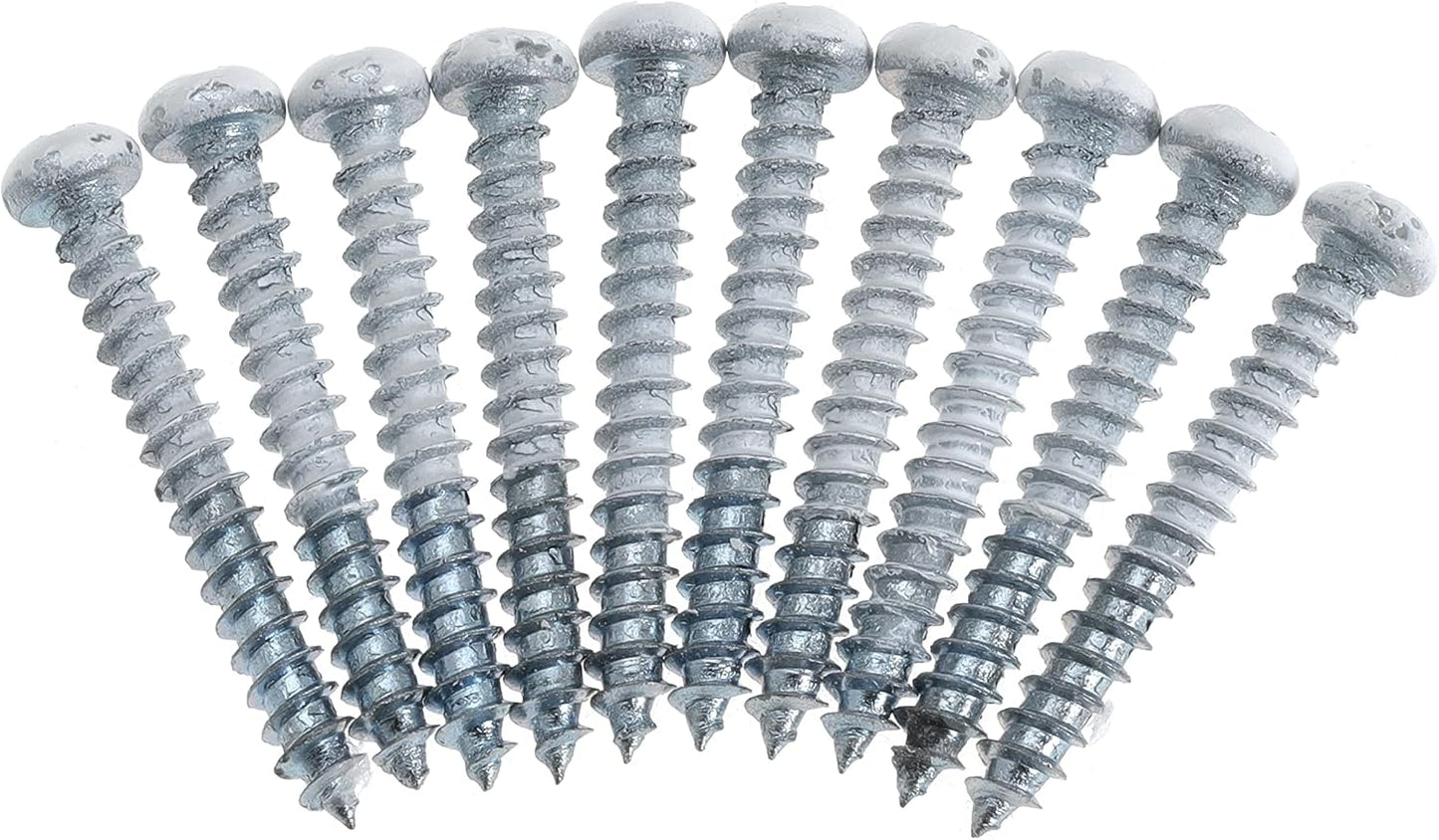 RV Trim End Caps Vinyl Trim Strips White Flat End Cap for RV Camper Trailer 1" Trim Molding with Screws 10 Pack