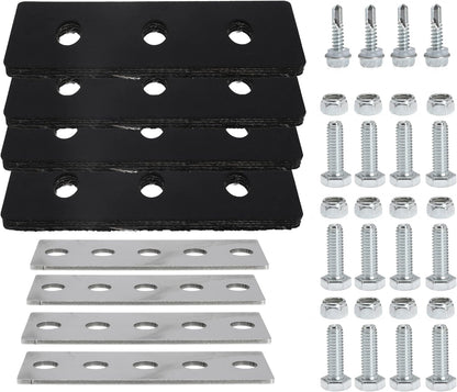 3/8inch Snow Blower Rubber Blade Impeller Modification Kit 4 Blade for 2-Stage Snow Blower