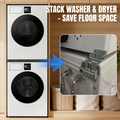Stacking Kit Replaces SK-DH for Sam-sung 24 Inch Wide Front Load Washer and Dryer Combo, Stack Bracket Sets for Stackable Laundry Machine, 1 Set