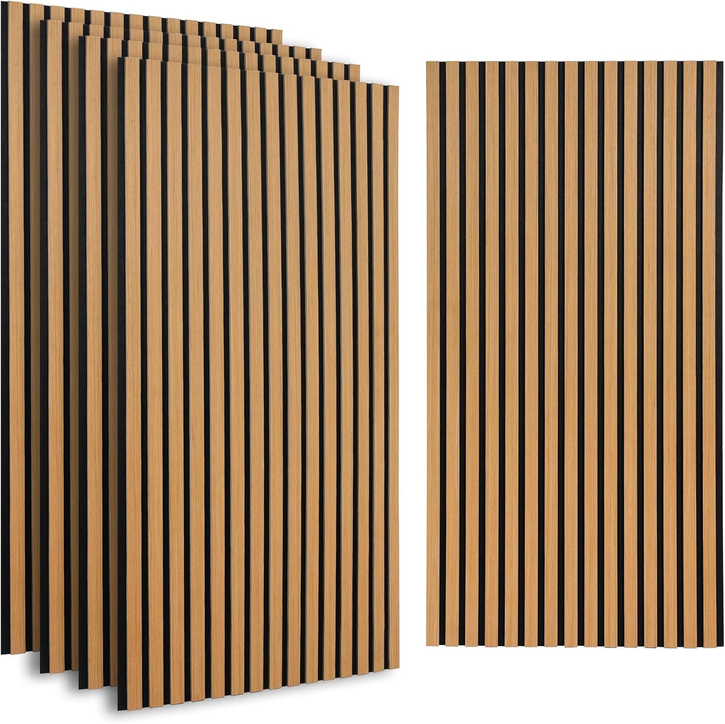 5 Pack Large Acoustic Panels for Wall Sound Proof 47.2 x 23.6 x 0.35 Inch Sound Dampening Panels for Wall Decor Sound Absorbing Polyester Fiber Wall Panel for Bedroom Home Studio Office