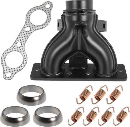 Exhaust Manifold with Exhaust Pipe Donut Gasket Spring Rebuild Kit Replace 1262138-489 5250091 for Polaris Ranger Crew 800 HD 800 XP 800 for Sportsman 600 700