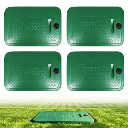 12 x 17 Inch Irrigation Valve Box Cover, Rectangular Sprinkler Valve Lids with Plug,Replacement for Irrigation Valve Box, Sprinkler Valve Box, Irrigation & Sprinkler Box (1)