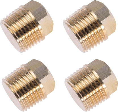 Boat Plug 1/2 Inch NPT Brass Boat Drain Plugs Thread Boat Garboard Drain Plug Fits for Most Boat Hulls
