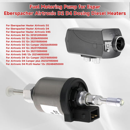 12V 22ML Fuel Pump for Espar Eberspacher Airtronic D2 D4 1KW-4KW Diesel Dosing Pump Heater Replaces 22451901 224519010000