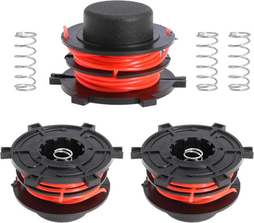 Prewound Replacement Spool with Spring for Stihl FS44 FS55 FS55R FS56 FS70 FS70R FS76 FS80 FS80R FS83 FS85 FS85R FS87 FS87R FS90 FS91 FS91R FS94 FS94R FS120 String Weed Eater Head