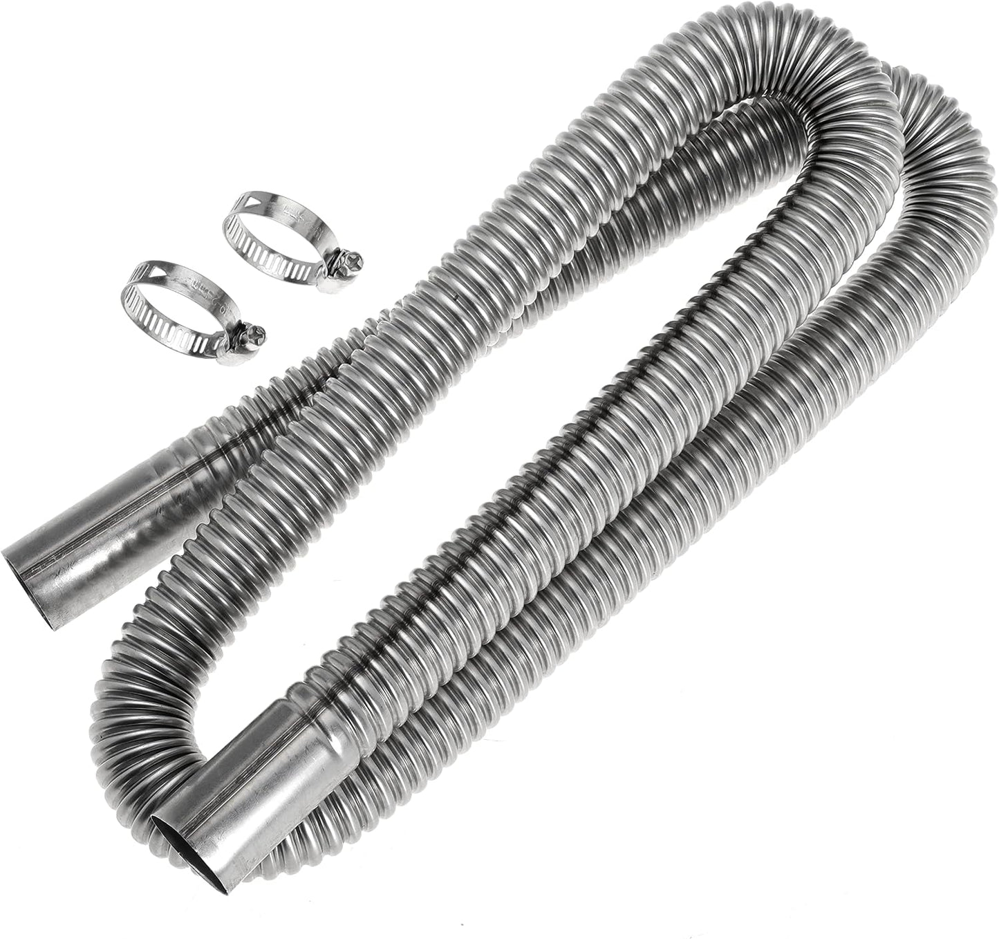 120cm 24mm Exhaust Pipe for Diesel Heater, 1 Inch ID Generator Exhaust Extension with Thru Hull Exhaust Skin and Tube Elbow Connector