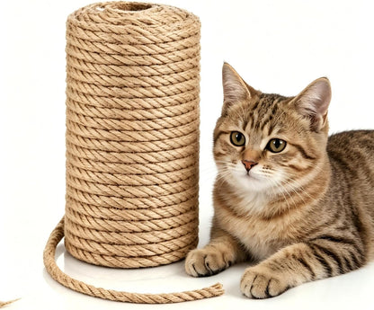 Jute Rope(1inX100 ft),25mm Thick Twisted Manila Ropes,Tug of War Rope,Heavy Duty Hemp Rope for Swing Bed, Crafts, Railing, Tug of War (12.7MM, Feet, 50, Inches, 0.5, Feet, 50, Feet, 50, Inches, 0.5)