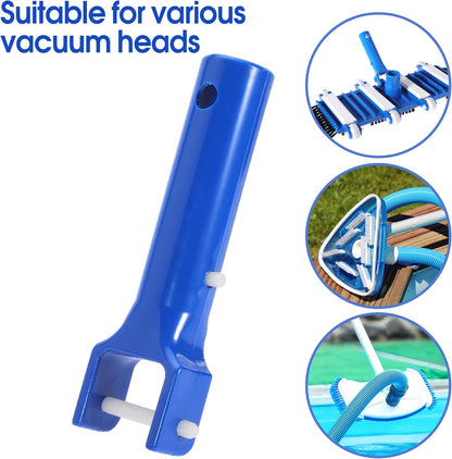2 Pcs Pool Vacuum Head Handle with 4 Pcs Butterfly V-Clips and Pins fits for Pool Spa Vacuum Head