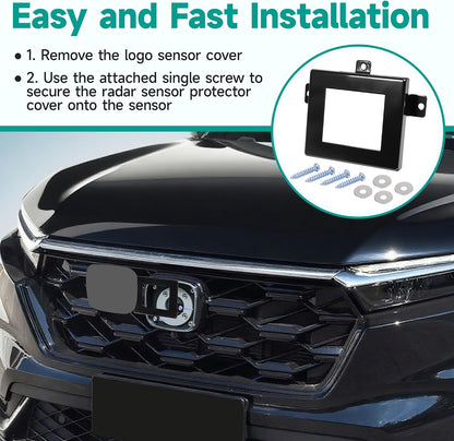 Radar Sensor Protector Cover for Honda CRV CR-V 2023-2025 Fit Vehicle Anti-Theft Distance Radar Sensor Protection Cover with Screws