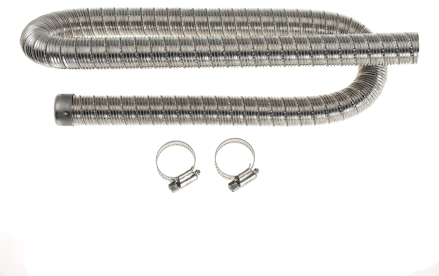 100cm 24mm Exhaust Pipe for Diesel Heater, 1 Inch ID Generator Exhaust Extension with Clamps for Parking Air Heaters Replaces 36061296 90394 (Double Wall)