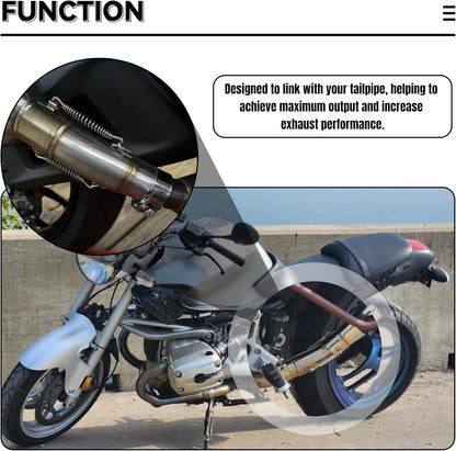 Motorcycle Exhaust Mid Pipe Muffler Mid-pipe for Kawasaki Ninja 400 Z400 2017-2022, for Ninja 250 300 650 EX250 EX300 Z250 Z300 2018-2022